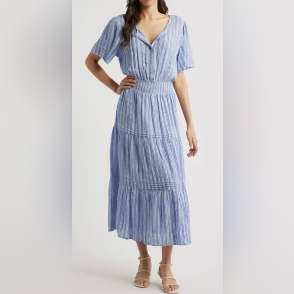 Rails Cannes Stripe Dress - Lake View
